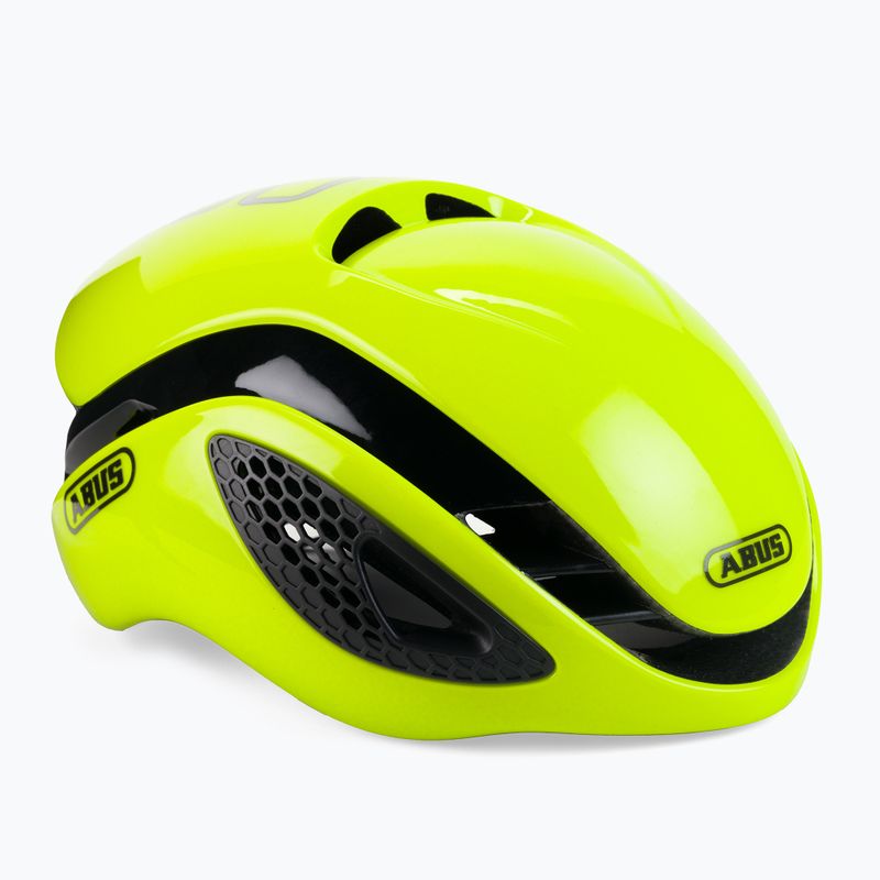 Cască de bicicletă ABUS GameChanger galben neon 77811