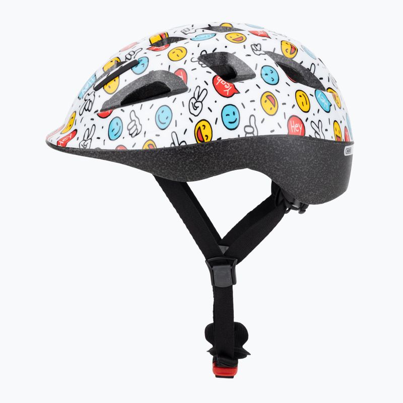 Cască de ciclism pentru copii ABUS Smooty 2.0 white smiley 3