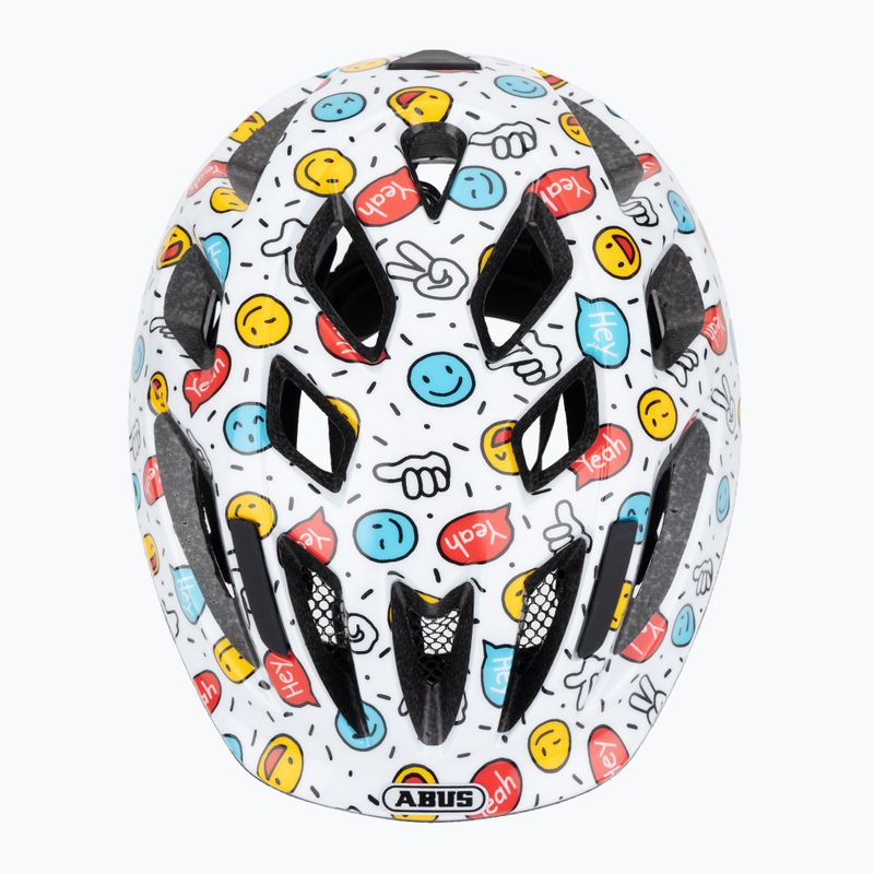 Cască de ciclism pentru copii ABUS Smooty 2.0 white smiley 6