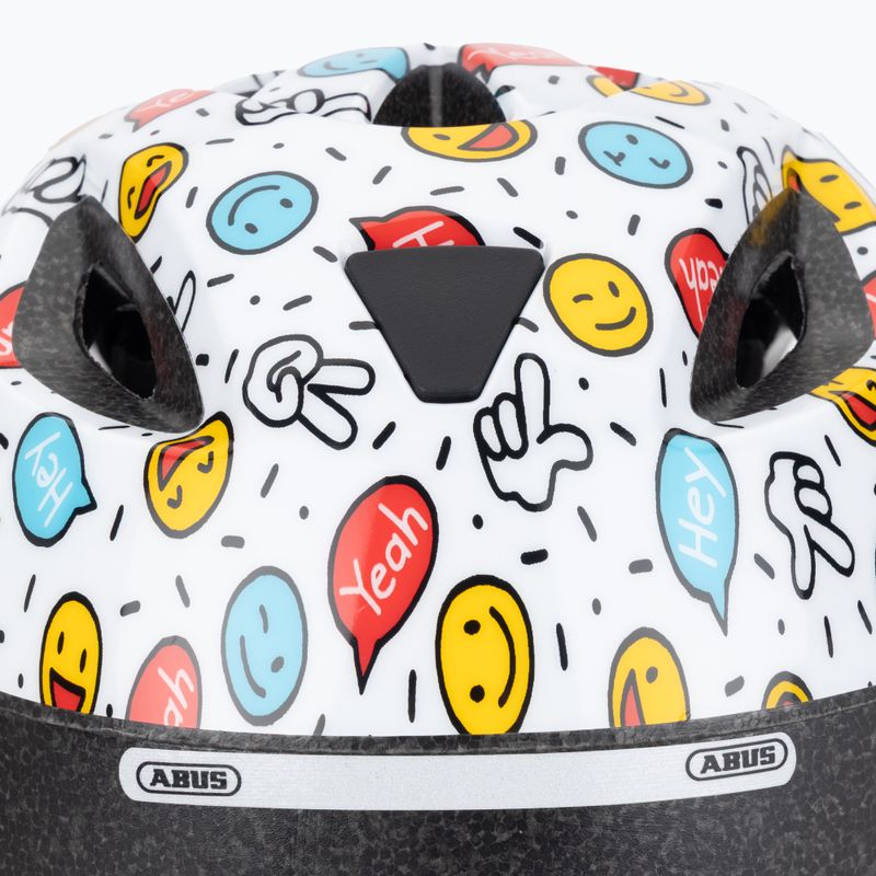Cască de ciclism pentru copii ABUS Smooty 2.0 white smiley 7