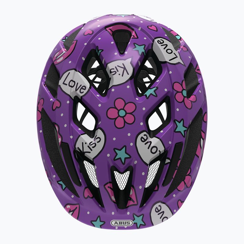 Cască de ciclism pentru copii ABUS Smooty 2.0 purple kisses 11