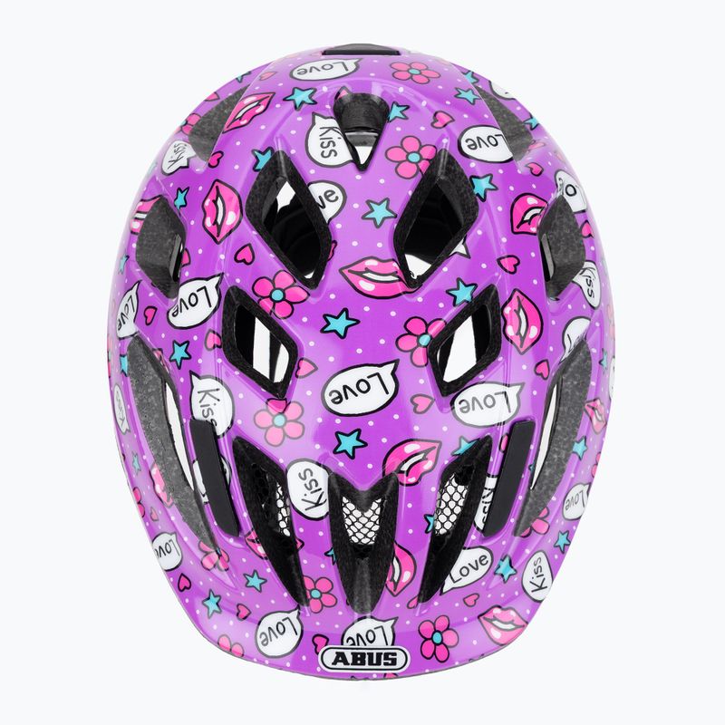 Cască de ciclism pentru copii ABUS Smooty 2.0 purple kisses 6