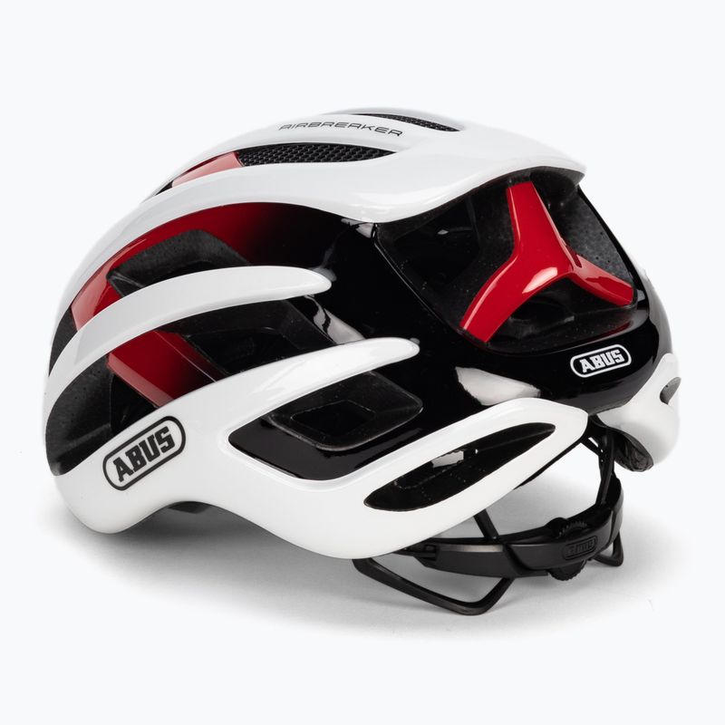 Cască de bicicletă ABUS AirBreaker alb-roșie 86836 4