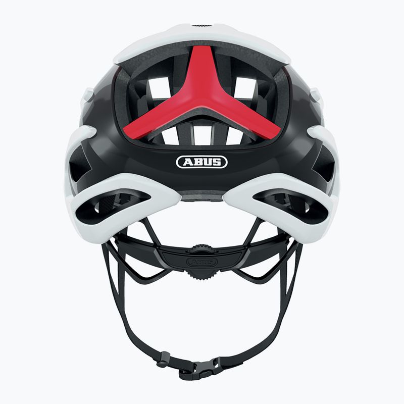 Cască de bicicletă ABUS AirBreaker alb-roșie 86836 8