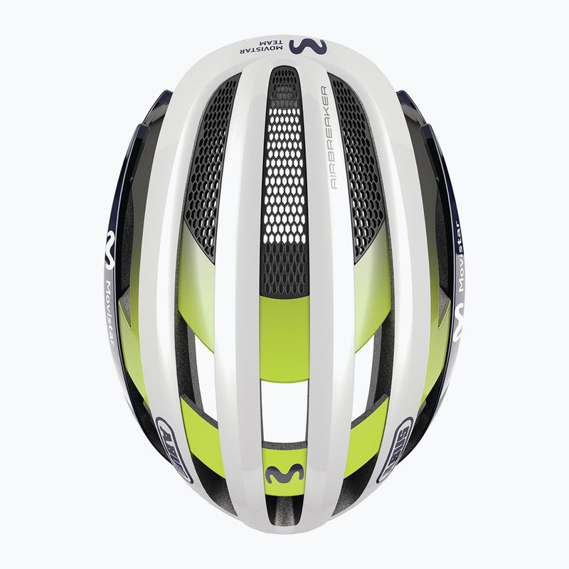 Cască de ciclism ABUS AirBreaker Movistar Team 24 navy/yellow/white 4