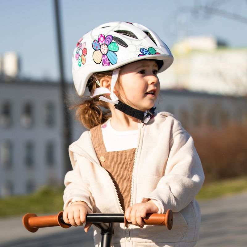 Cască de bicicletă pentru copii Alpina Ximo Flash white flower 8