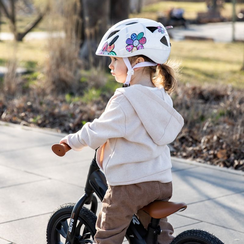 Cască de bicicletă pentru copii Alpina Ximo Flash white flower 11