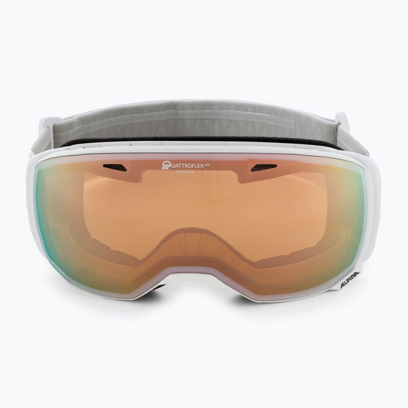 Ochelari de schi Alpina Estetica Q-Lite pearlwhite gloss/mandarin sph 2