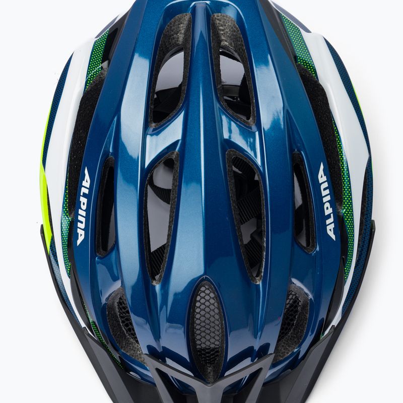 Cască de bicicletă Alpina MTB 17 dark blue/neon 6