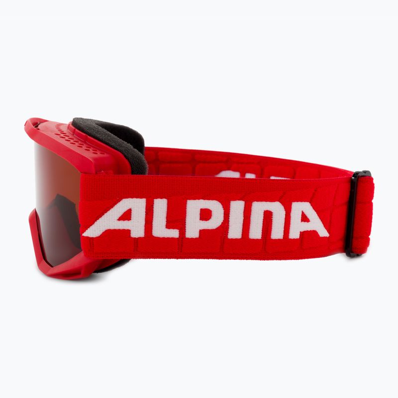 Ochelari de schi pentru copii Alpina Piney red matt/orange 4