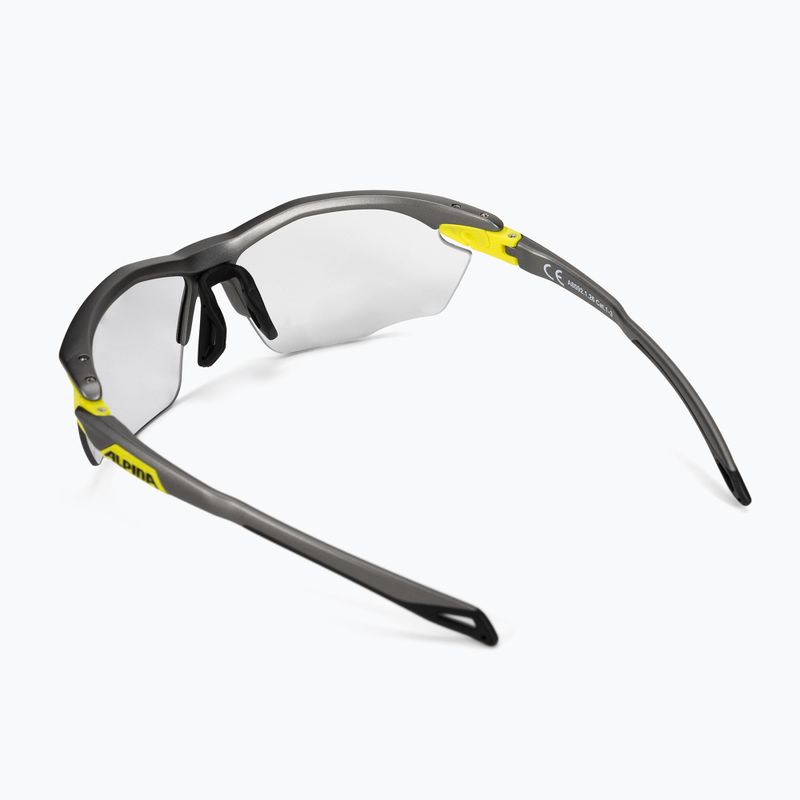 Ochelari de protecție pentru bicicletă Alpina Twist Five Hr V tin matt neon yellow/black 2