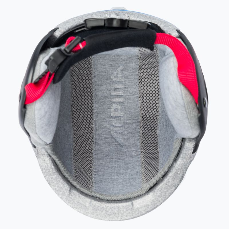 Căști de schi pentru copii Alpina Carat white/red/blue 5