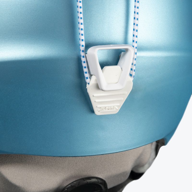 Cască de schi Alpina Grand skyblue/white matt 8