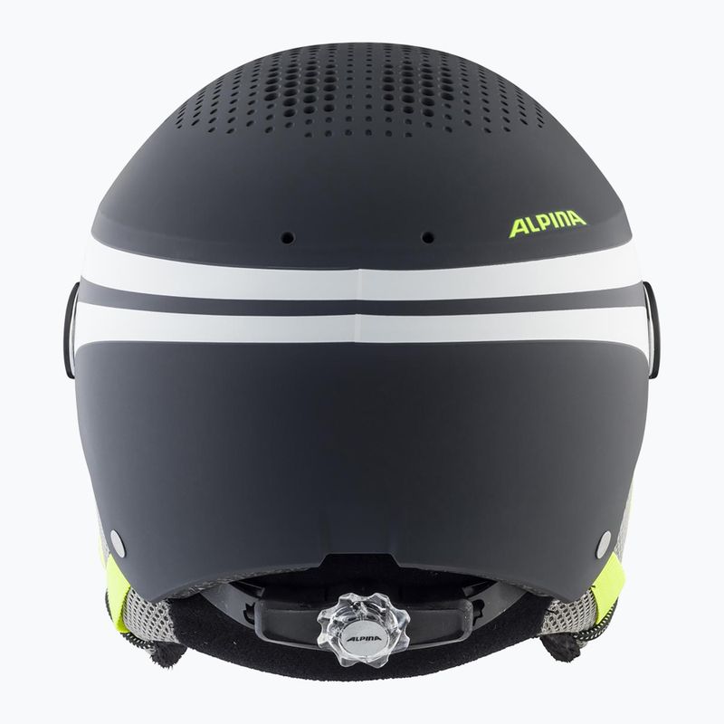 Căști de schi pentru copii Alpina Zupo Visor Q-Lite charcoal/neon matt 12