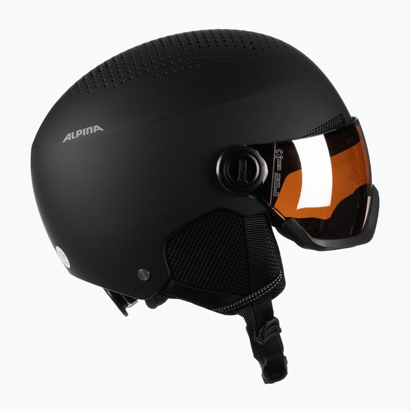 Cască de schi Alpina Arber Visor Q Lite black matte 4