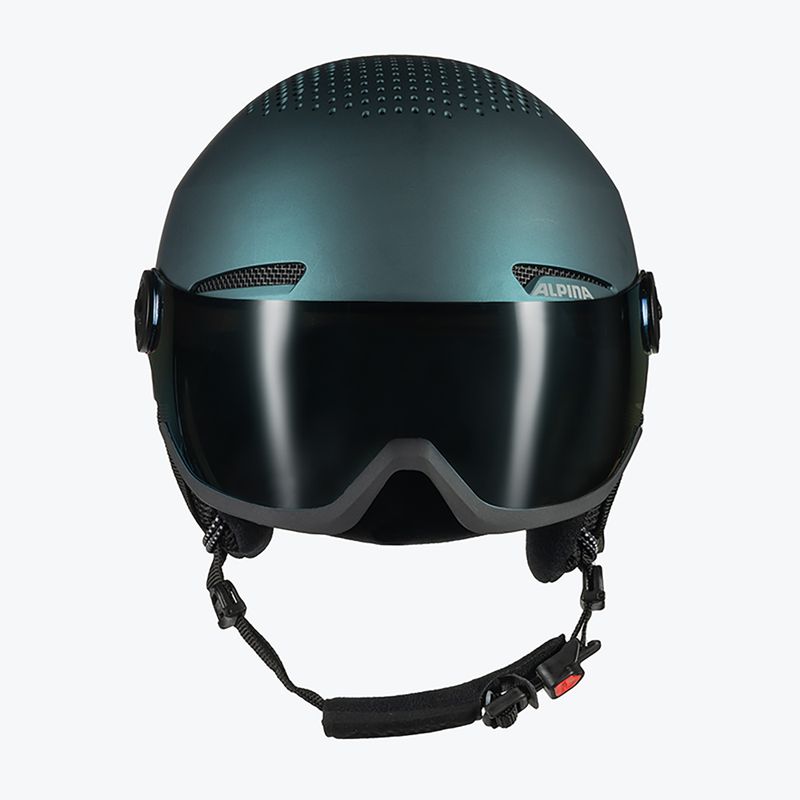 Cască de schi Alpina Arber Visor Q Lite petrol/green matt 4
