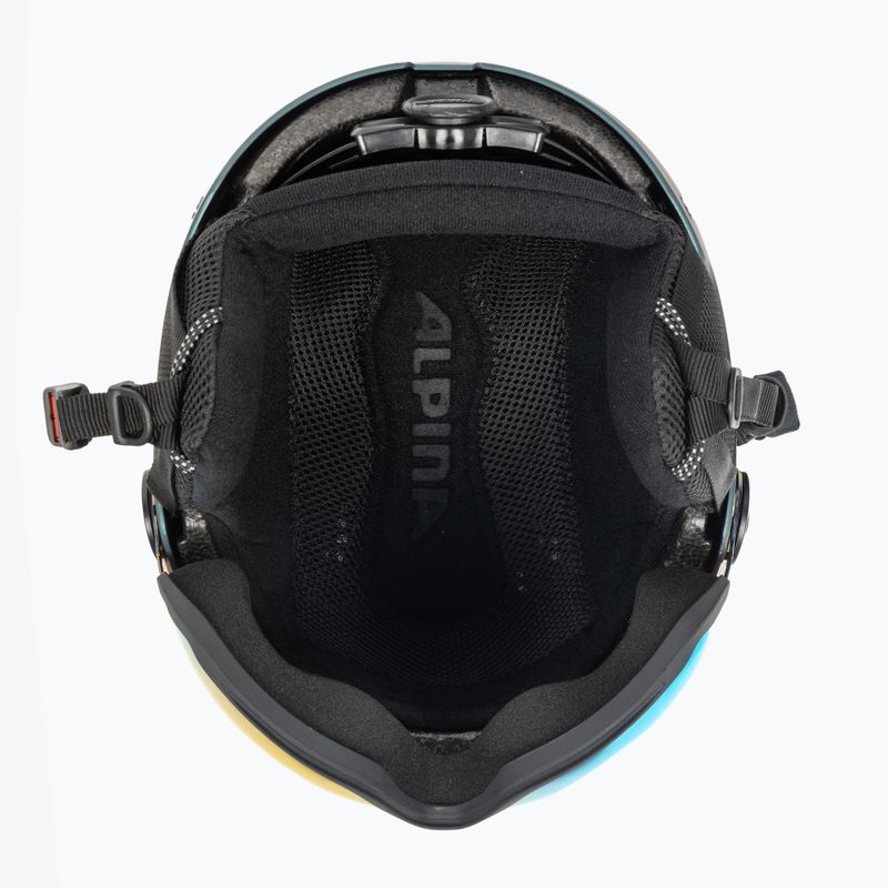 Cască de schi Alpina Arber Visor Q Lite petrol/green matt 5