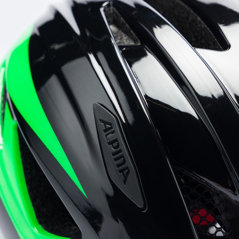 Cască de bicicletă pentru copii Alpina Pico black/green gloss 7