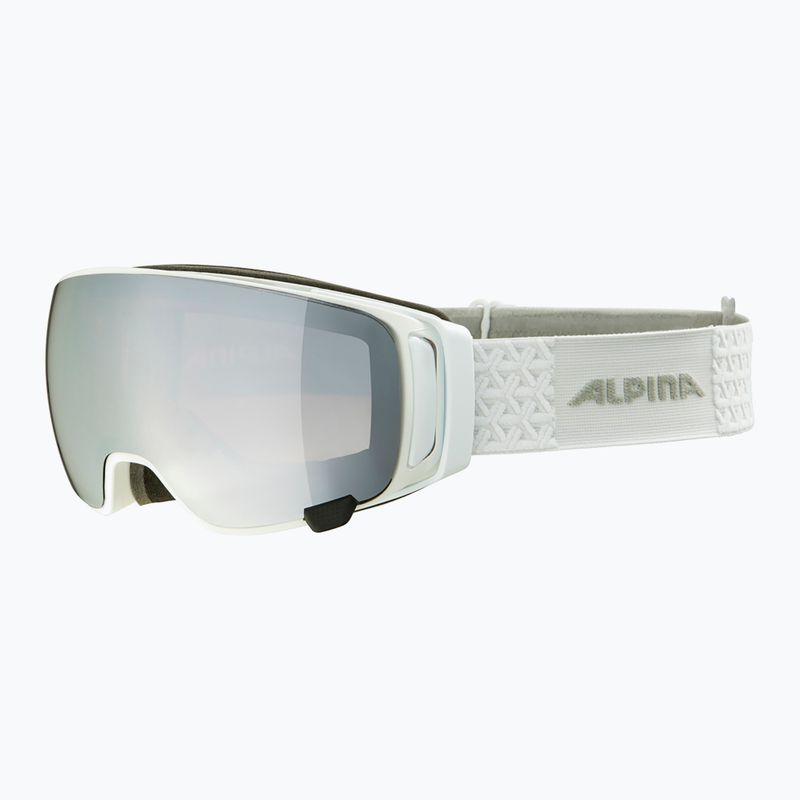 Ochelari de schi Alpina Double Jack Mag Q-Lite white gloss/mirror black 7