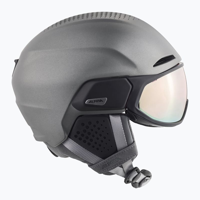 Cască de schi Alpina Alto QV gunmetal matt 14