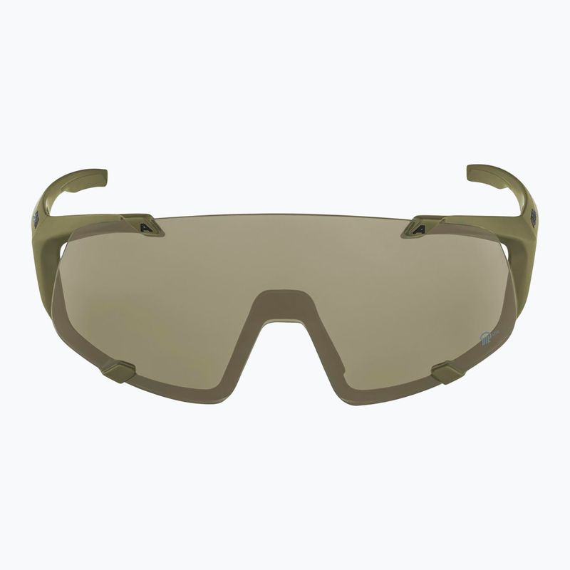 Ochelari de soare Alpina Hawkeye Q-Lite olive matt/silver mirror 2
