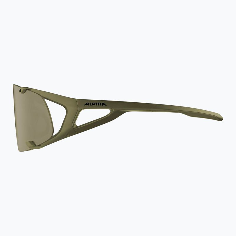 Ochelari de soare Alpina Hawkeye Q-Lite olive matt/silver mirror 3