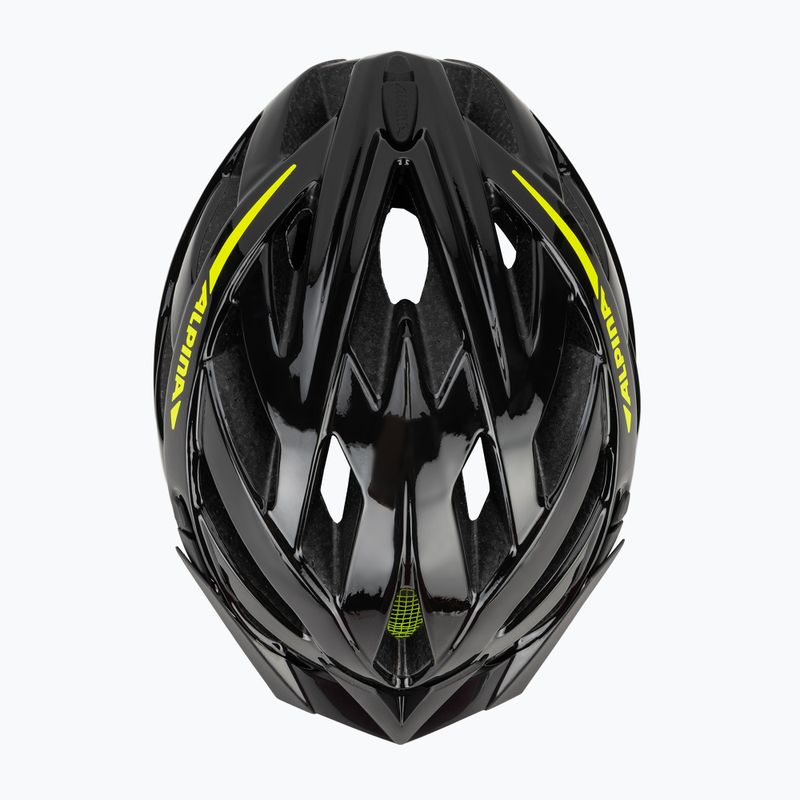 Cască de ciclism Alpina Panoma 2.0 black/neon yellow gloss 6