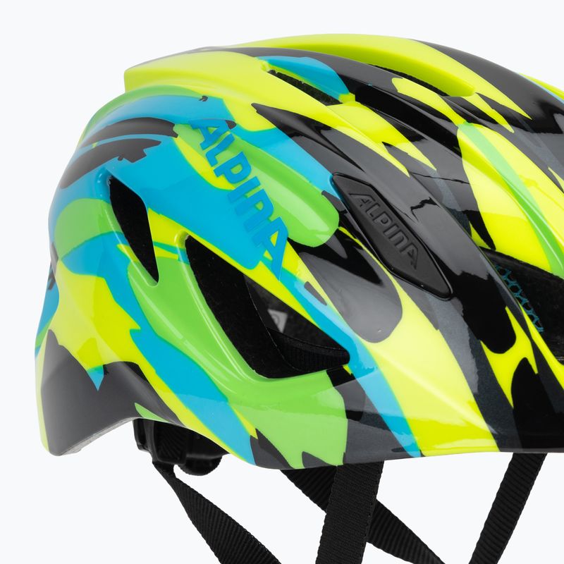 Cască de bicicletă pentru copii Alpina Pico neon green/ blue gloss 7