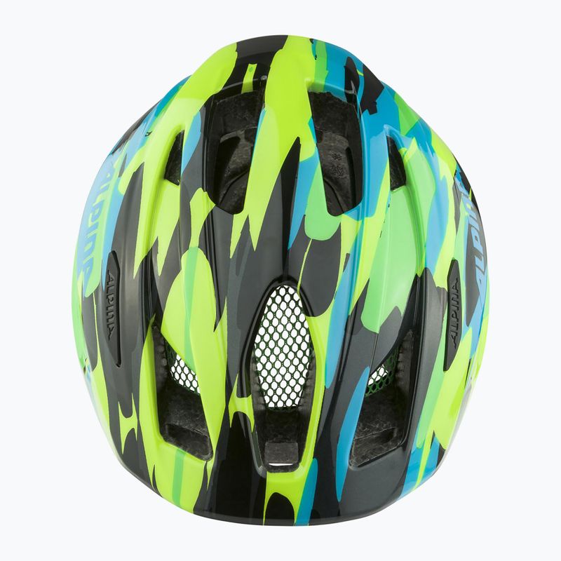 Cască de bicicletă pentru copii Alpina Pico neon green/ blue gloss 3