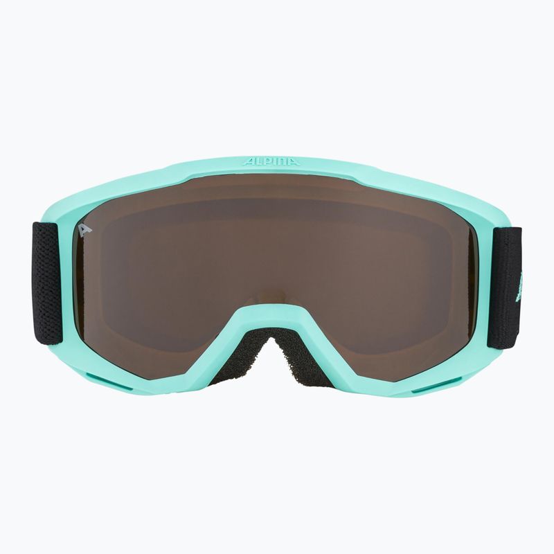 Ochelari de schi pentru copii Alpina Piney aqua matt/ orange 2