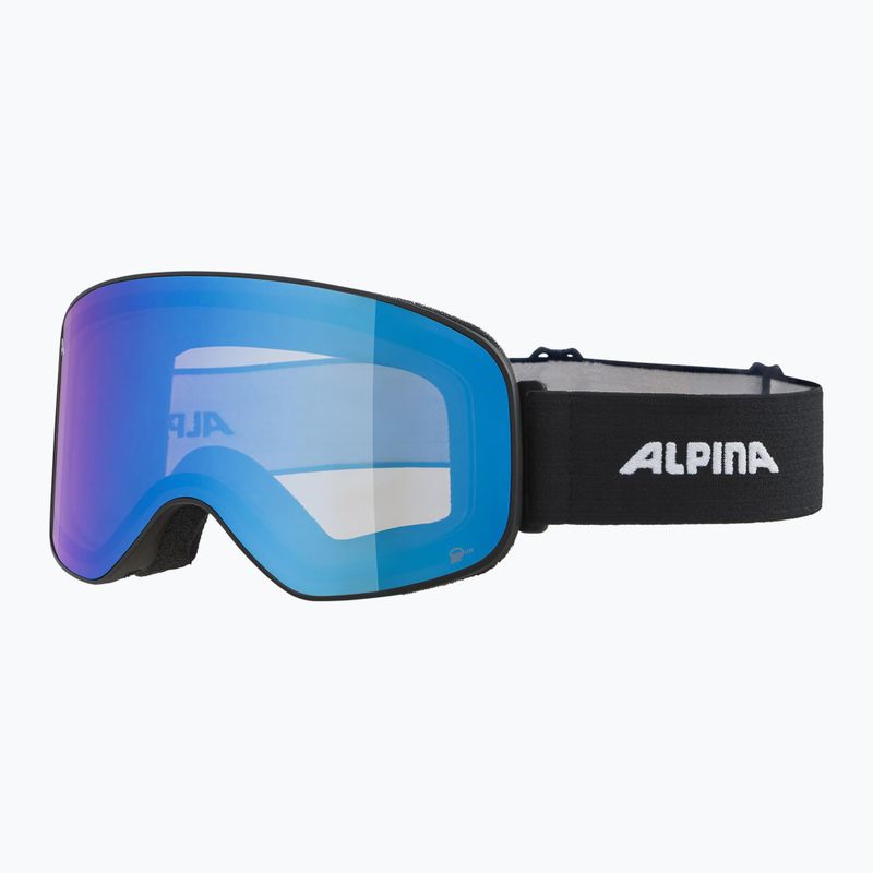 Ochelari de schi Alpina Slope Q-Lite black matt/ blue