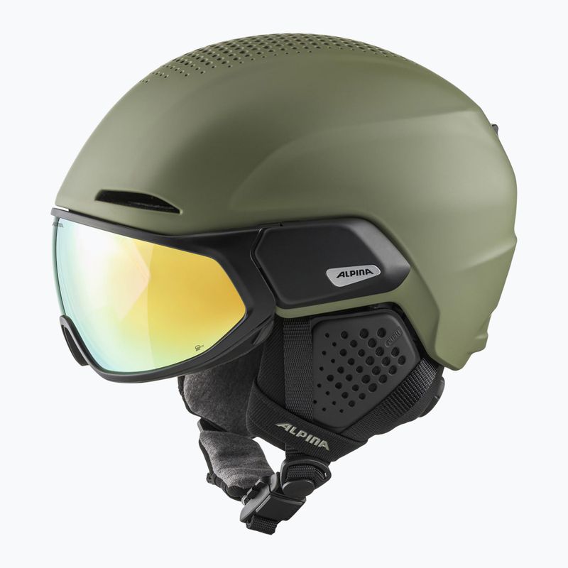 Cască de schi Alpina Alto Q-Lite olive matt 6