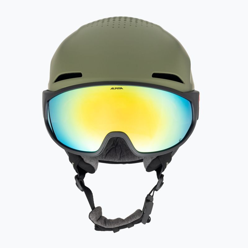 Cască de schi Alpina Alto Q-Lite olive matt 2