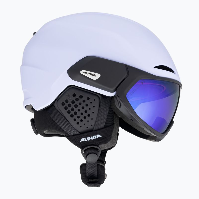 Cască de schi Alpina Alto Q-Lite liliac/negru mat 4