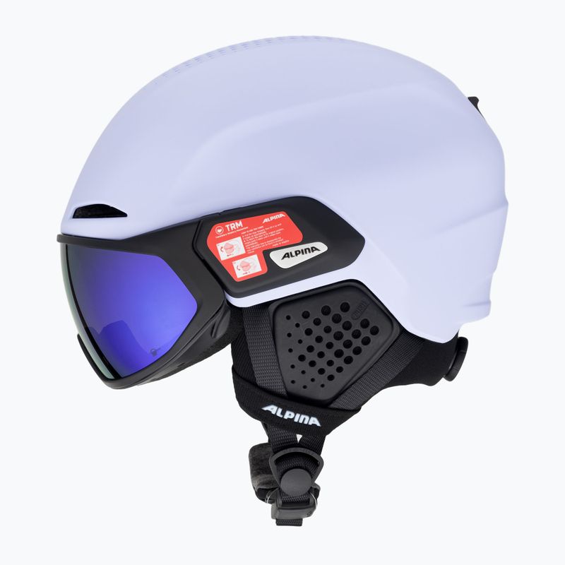Cască de schi Alpina Alto Q-Lite liliac/negru mat 5