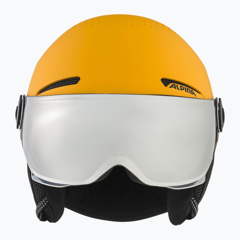 Cască de schi pentru copii  Alpina Zupo Visor Q-Lite burned/ yellow matt 2