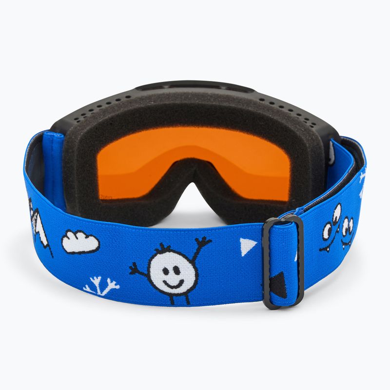 Ochelari de schi pentru copii Alpina Piney black/ blue matt/ orange 3