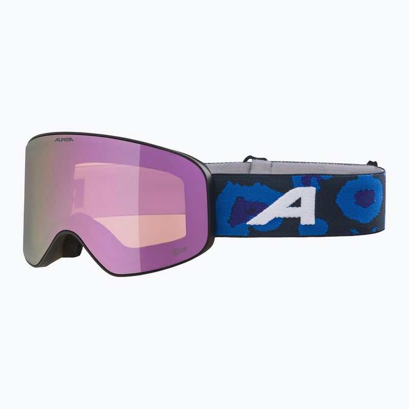 Ochelari de schi pentru copii Alpina Fernie Q-Lite black/ lila/ leo matt/ rose
