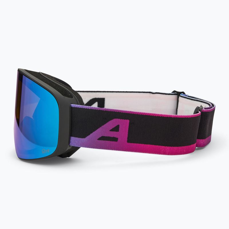 Ochelari de schi pentru copii Alpina Fernie Q-Lite black/ oil matt/ blue
