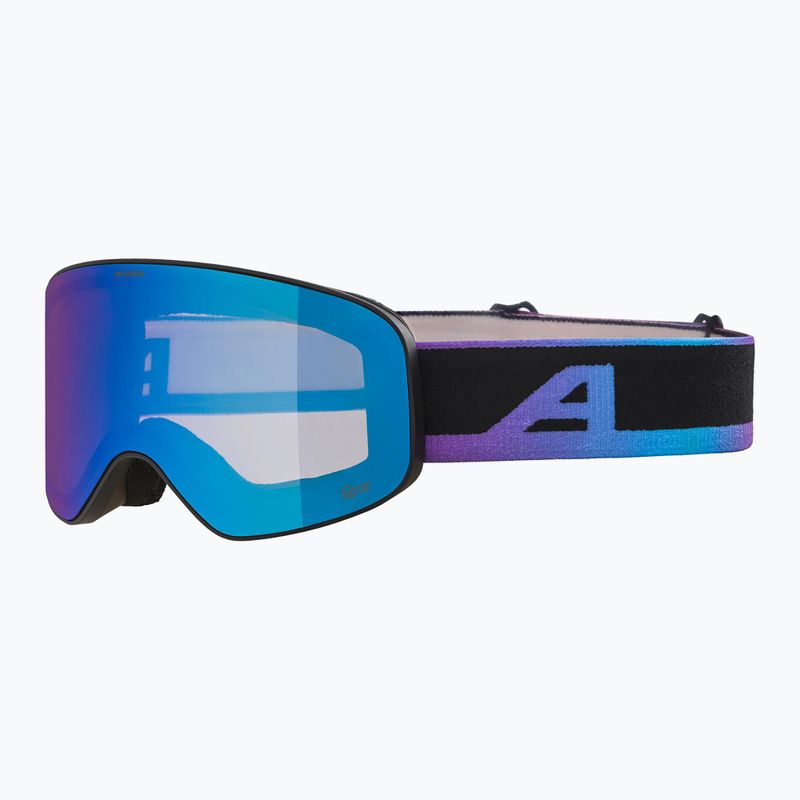 Ochelari de schi pentru copii Alpina Fernie Q-Lite black/ oil matt/ blue