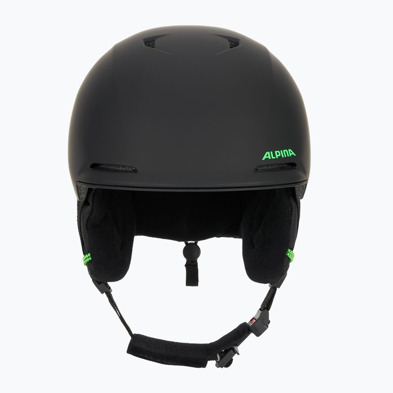 Cască de schi pentru copii Alpina Brix black/ neon matt 2