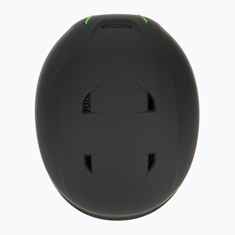 Cască de schi pentru copii Alpina Brix black/ neon matt 6