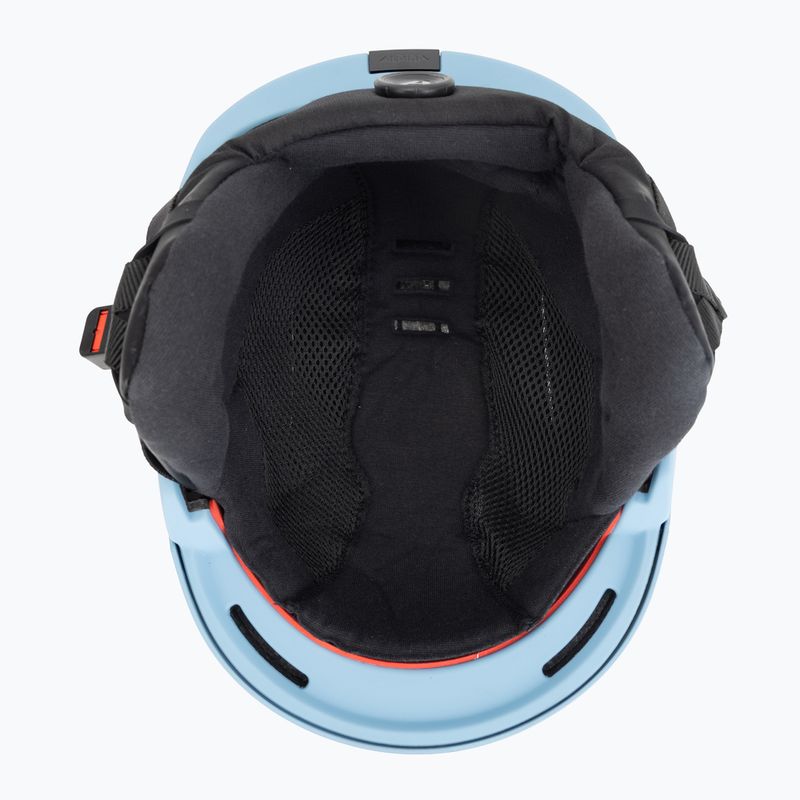Cască de schi Alpina Nax smoke/ blue matt 5