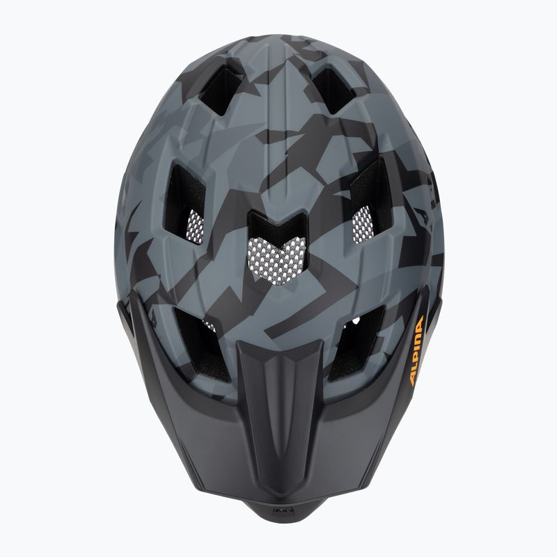 Cască de bicicletă pentru copii Alpina Rupi black camo/orange matt 6