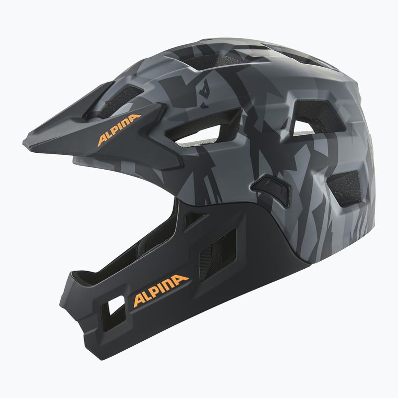 Cască de bicicletă pentru copii Alpina Rupi black camo/orange matt 4