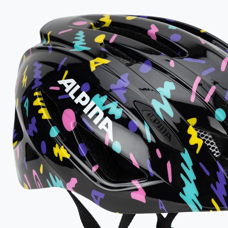 Cască de ciclism pentru copii Alpina Pico black/confetti gloss 8
