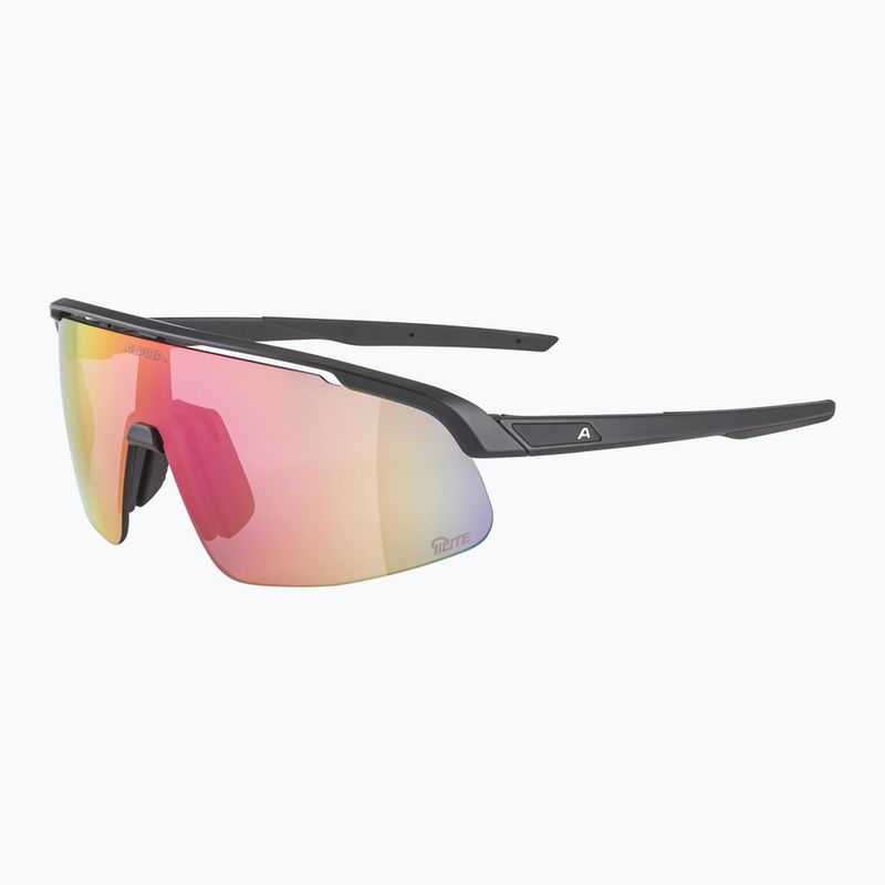 Ochelari de soare Alpina Turbo Pro S Q-Lite black metalic matt/ pink mirror 5
