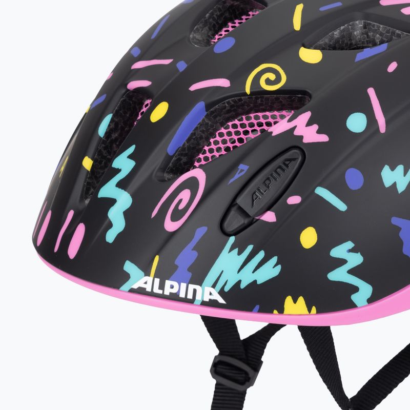 Cască de bicicletă pentru copii Alpina Ximo Flash black confetti matt 7