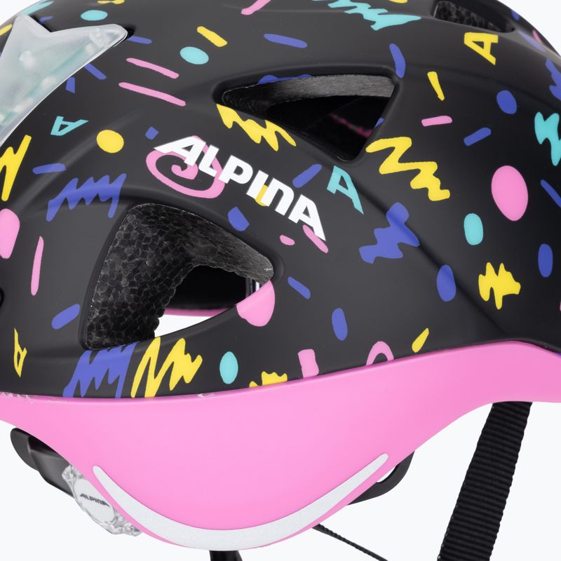 Cască de bicicletă pentru copii Alpina Ximo Flash black confetti matt 9