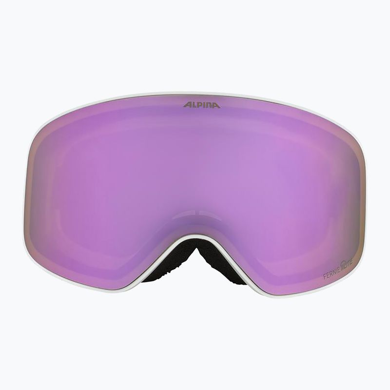 Ochelari de schi pentru copii Alpina Fernie Q-Lite white/rose matt 2